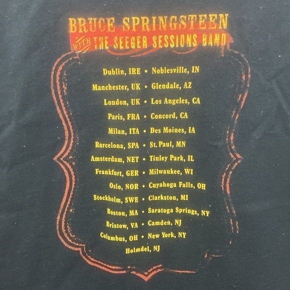 Bruce Springsteen With The Seeger Sessions Band 2006 Tour Long Sleeve Sz L Shirt - Picture 6 of 7